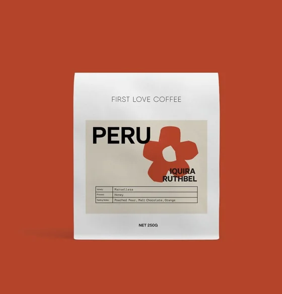 First Love Coffee single-origin bag