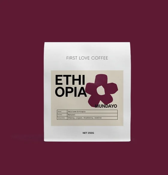 First Love Coffee single-origin bag