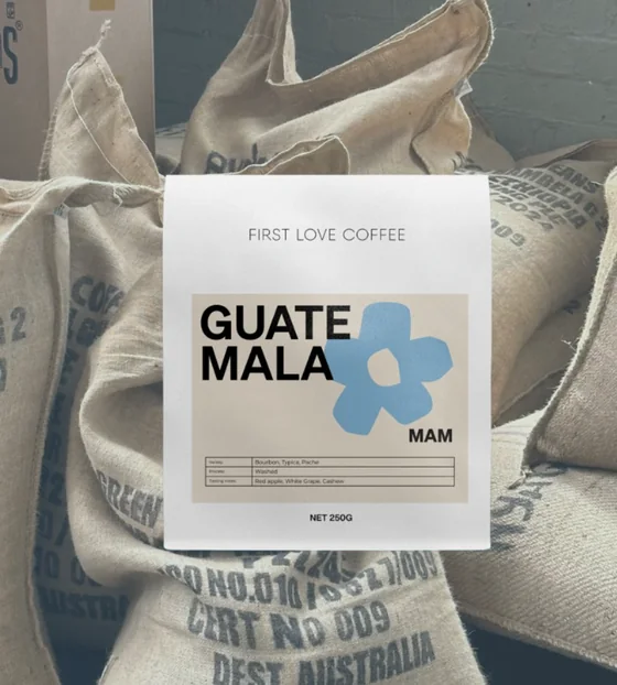 First Love Coffee single-origin bag